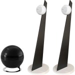 Cabasse pack io3 blanc mat sur pied noir + the pearl sub noir mat Cabasse pack io3 blanc mat sur pied noir + the pearl sub noir mat