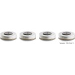 Lehmann audio pieds 3s (lot de 4 pieces) argent