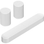 Sonos pack beam (gen 2) + 2x era 100 blanc mat