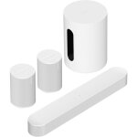 Sonos pack beam (gen 2) + 2x era 100 + sub mini blanc