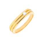 Alliance diamant 0. 06 carat or jaune 4. 27g