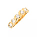 Alliance diamants 0. 84 carat or jaune 3. 03g