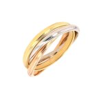 Alliance or jaune, rose et blanc 5. 19g Alliance or jaune, rose et blanc 5. 19g
