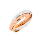 Alliance or jaune, rose et blanc 6. 82g