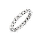 Alliance tour complet diamants 0. 63 carat or blanc 3. 20g