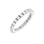 Alliance tour complet diamants 0. 84 carat or blanc 2. 23g Alliance tour complet diamants 0. 84 carat or blanc 2. 23g