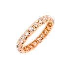 Alliance tour complet diamants 0. 96 carat or rose 2. 80g