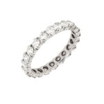 Alliance tour complet diamants 1. 32 carat or blanc 2. 53g