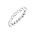 Alliance tour complet diamants 1. 44 carat or blanc 2. 92g