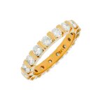 Alliance tour complet diamants 1. 53 carat or jaune 4. 07g
