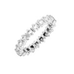 Alliance tour complet diamants 1 carat or blanc 3. 75g Alliance tour complet diamants 1 carat or blanc 3. 75g