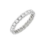 Alliance tour complet diamants 2. 09 carats or blanc 4. 56g