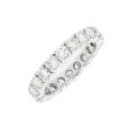 Alliance tour complet diamants 2. 40 carats or blanc 4. 44g Alliance tour complet diamants 2. 40 carats or blanc 4. 44g