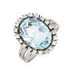 Bague aigue - marine