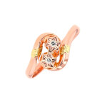 Bague ancienne or rose, jaune et blanc 2. 16g