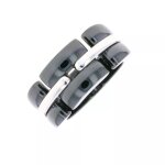 Bague chanel ultra rigide cramique noire