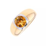 Bague citrine 3. 56 carats 2 ors 13. 97g