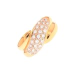 Bague diamants 0. 28 carat 2 ors 8. 07g