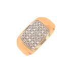 Bague diamants 0. 35 carat 2 ors 5. 2g