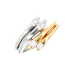 Bague diamants 0. 40 carat 2 ors 7. 72g Bague diamants 0. 40 carat 2 ors 7. 72g