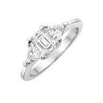 Bague diamants 1. 46 carat or blanc 4. 30g
