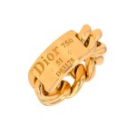 Bague dior gourmette or jaune 13. 53g