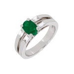 Bague �meraude 0. 78