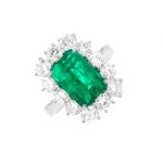 Bague émeraude 2. 27 carats et diamants 1. 68 carat platine 6. 84g Bague émeraude 2. 27 carats et diamants 1. 68 carat platine 6. 84g