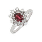 Bague grenat 1. 21