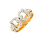 Bague hermes mors de cheval 2 ors