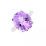 Bague mauboussin amthyste et diamants or blanc 5. 06g