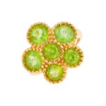 Bague pridots 4. 35 carats or jaune 8. 32g