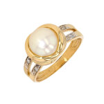 Bague perle de