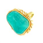 Bague pierre fine or jaune 11. 27g Bague pierre fine or jaune 11. 27g
