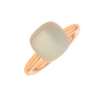 Bague pomellato nudo classique topaze blanche et nacre 10. 04 carats