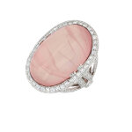 Bague quartz rose