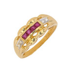 Bague rubis 0. 08