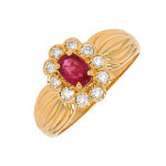 Bague rubis 0. 39