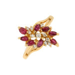 Bague rubis 0. 40