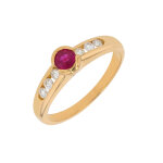 Bague rubis 0. 45