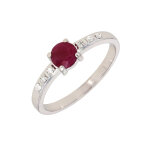 Bague rubis 0. 47