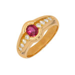 Bague rubis 0. 48