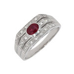 Bague rubis 0. 48