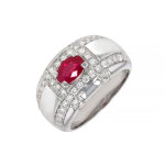 Bague rubis 0. 84