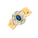Bague saphir 0. 44