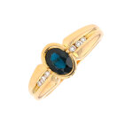 Bague saphir 0. 70