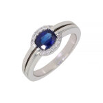 Bague saphir 0. 91