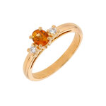 Bague saphir jaune