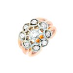 Bague tank vintage diamants 0. 55 carat 2 ors 15. 02g
