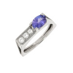Bague tanzanite 0. 68